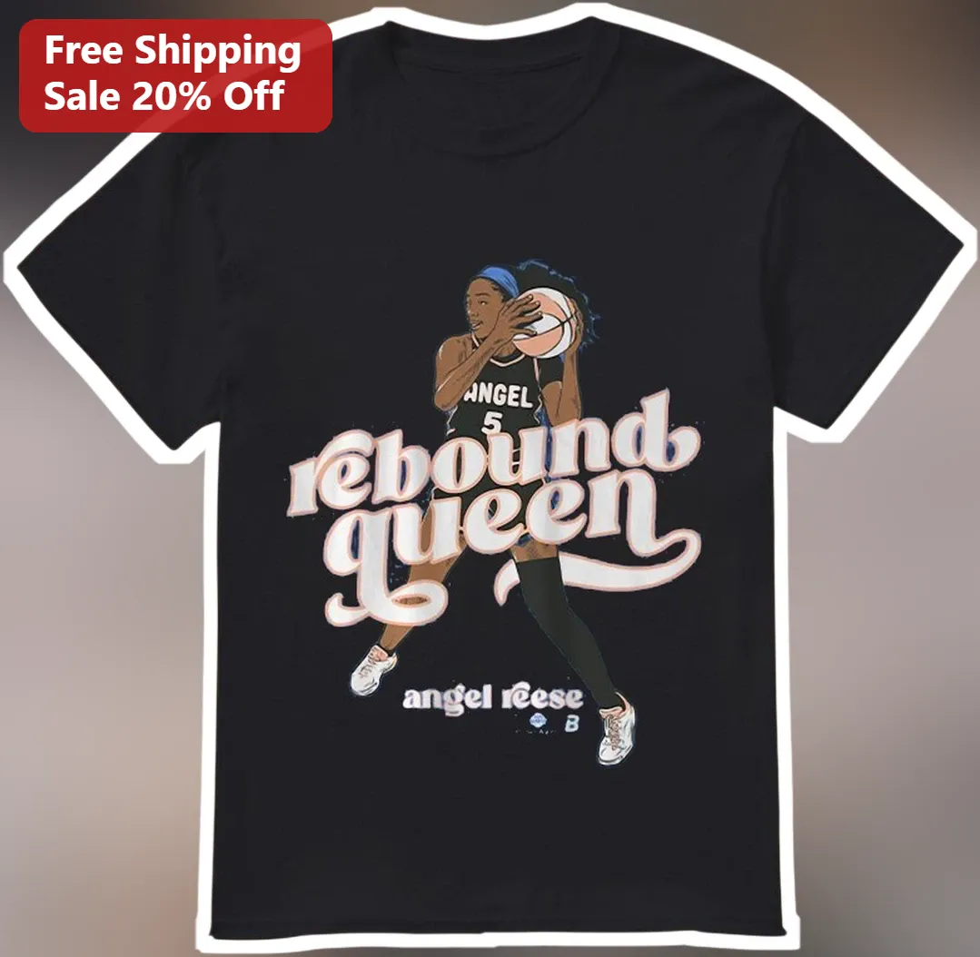 Rebound Queen Basketball Graphic Tee Angel Reese WNBA Fan Gift for Women