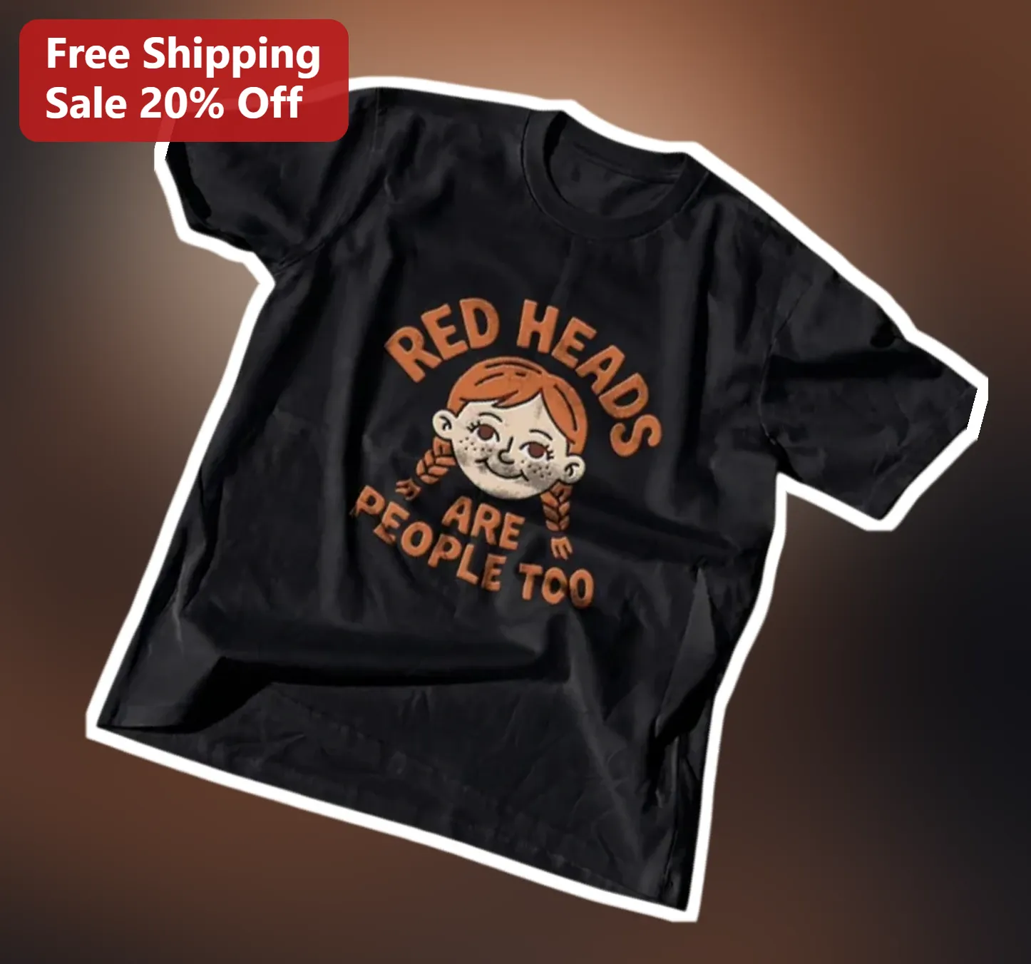 Red Heads Are People Too Tee Funny Ginger Hair Pride Graphic Shirt Gift for Redheads