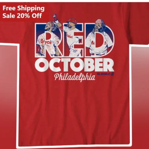 Red October Philadelphia Phillies Baseball Tee