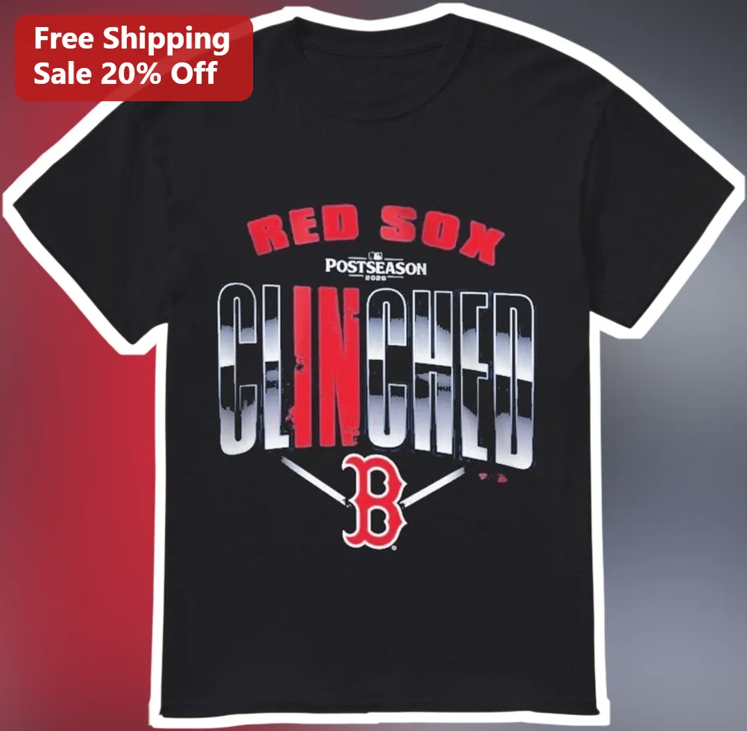 Red Sox Postseason 2024 Clinched Tee Boston Red Sox Playoffs Fan Gift