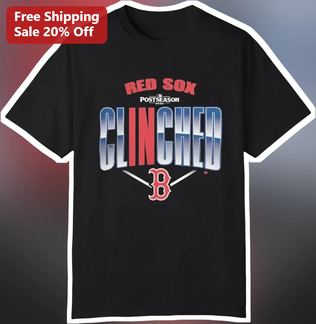 Red Sox Postseason Clinched Tee Boston Baseball Playoff Victory Shirt Gift