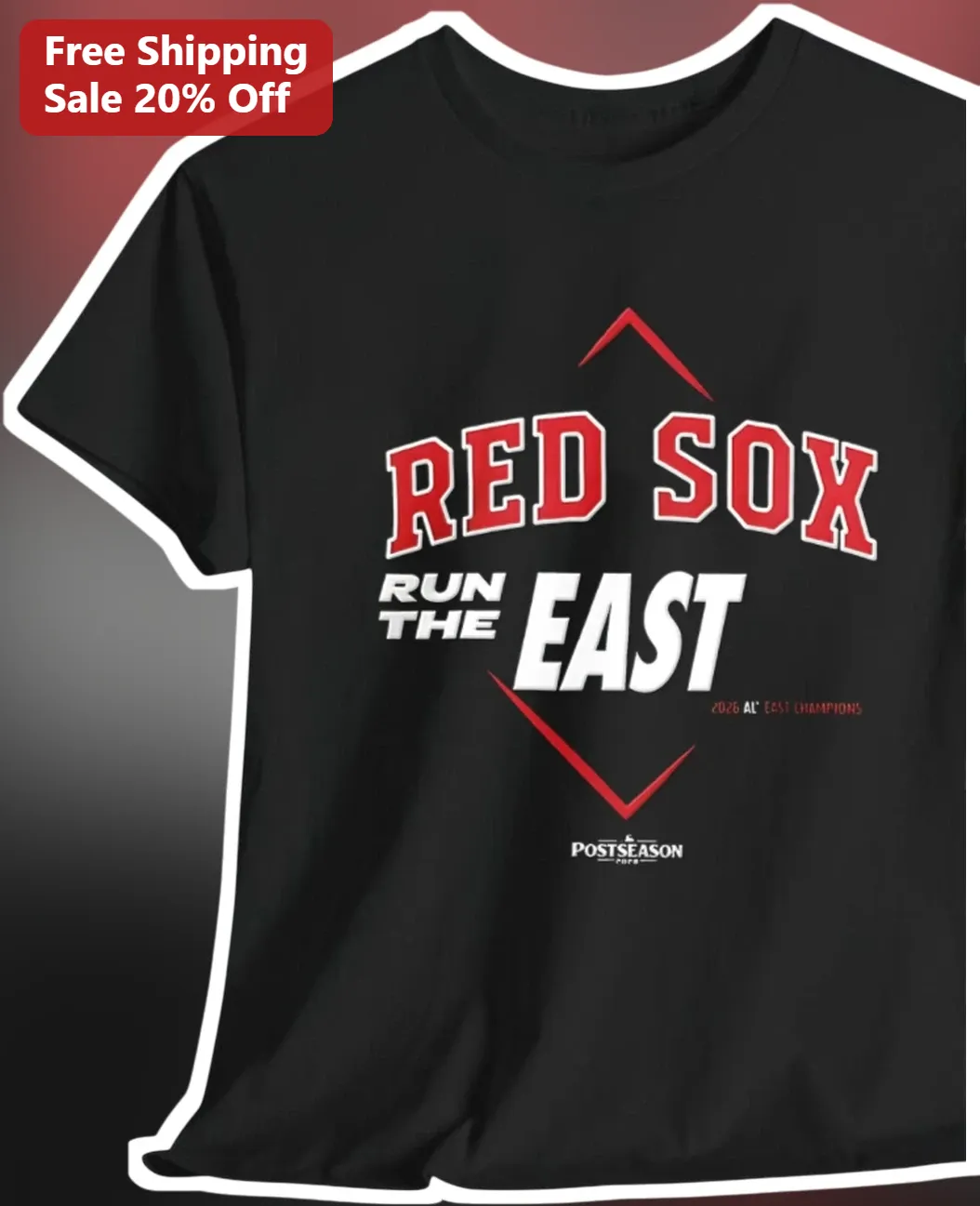 Red Sox Run The East Tee Boston Baseball Fan Apparel