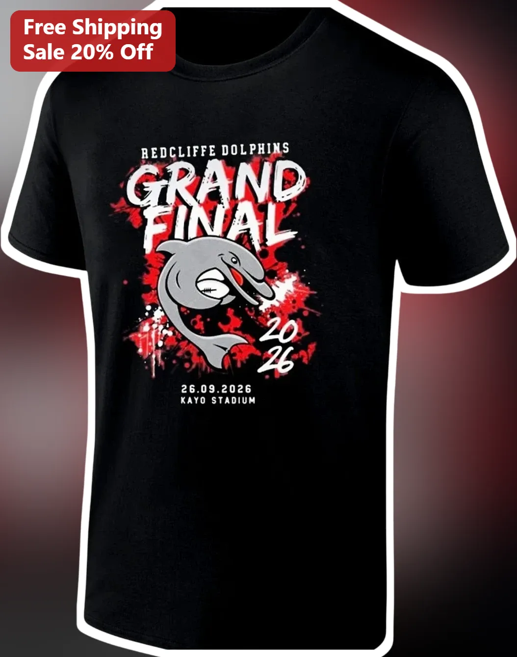 Redcliffe Dolphins Grand Final Tee Rugby League Fan Shirt