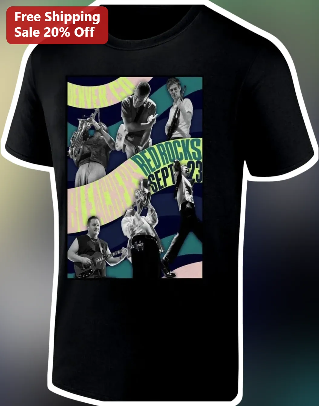 Redemption Red Rocks Denver CO Sept 23 Concert Graphic Tee
