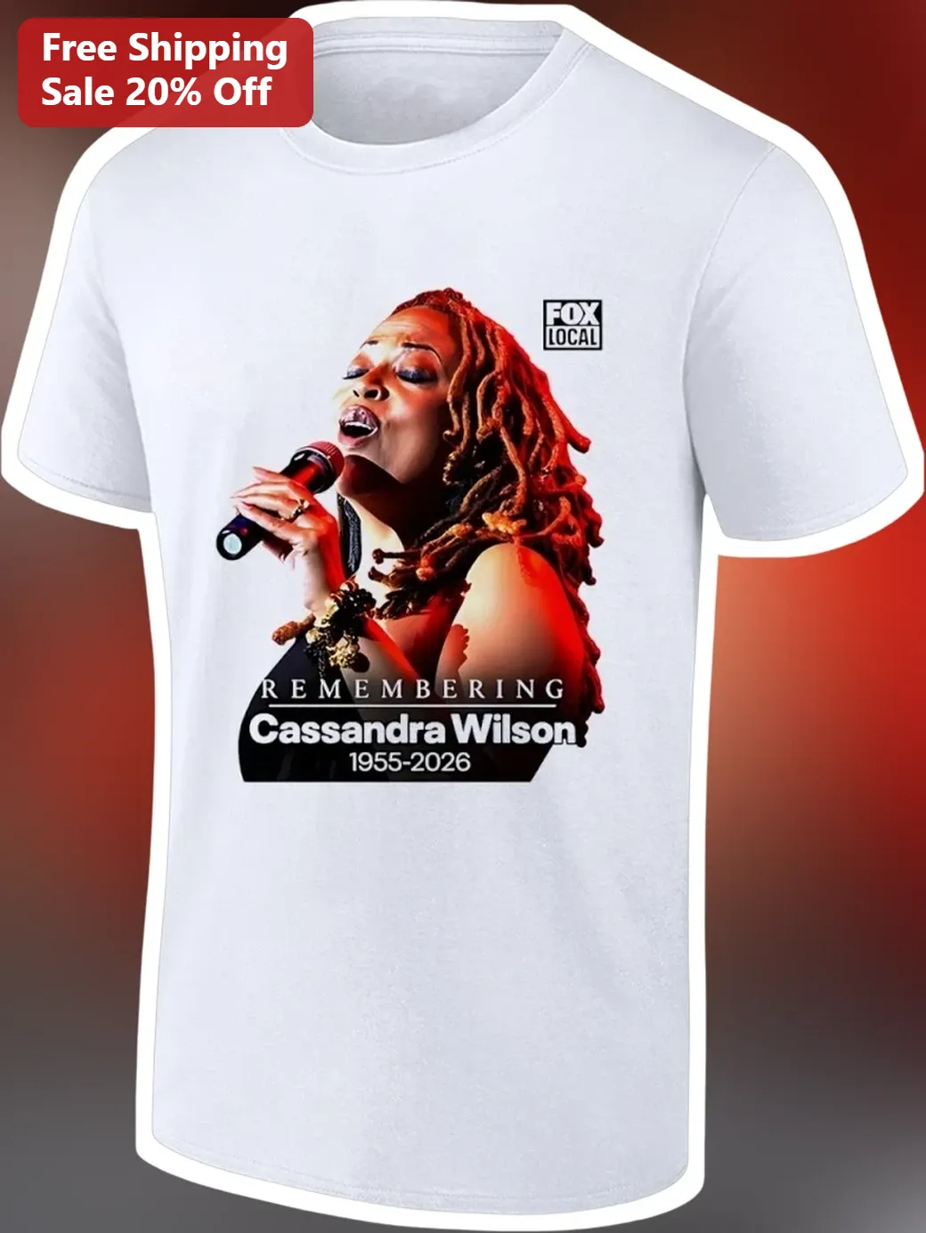 Remembering Cassandra Wilson 1955-2026 Jazz Singer Memorial Tribute Tee