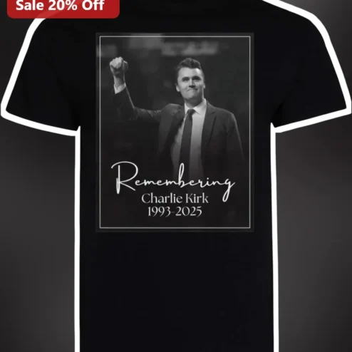 Remembering Charlie Kirk 1993-2025 Memorial Tee