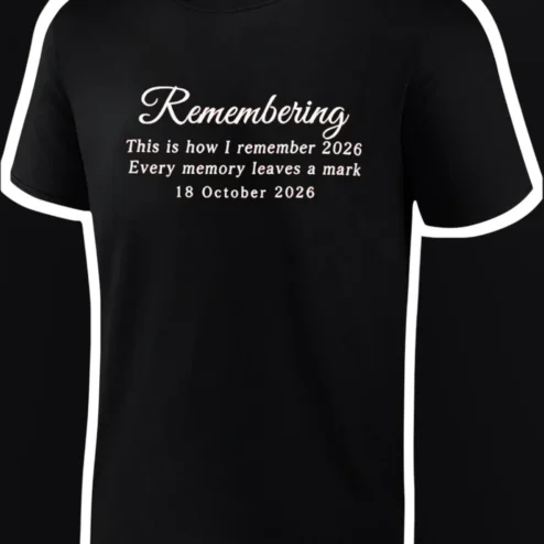 Remembering This Is How I Remember Every Memory Leaves A Mark Tee Sentimental Memorial Gift