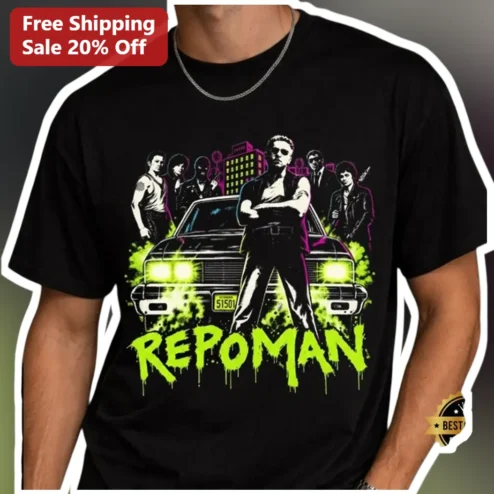REPOMAN Cult Classic Movie Graphic Tee for Men Women