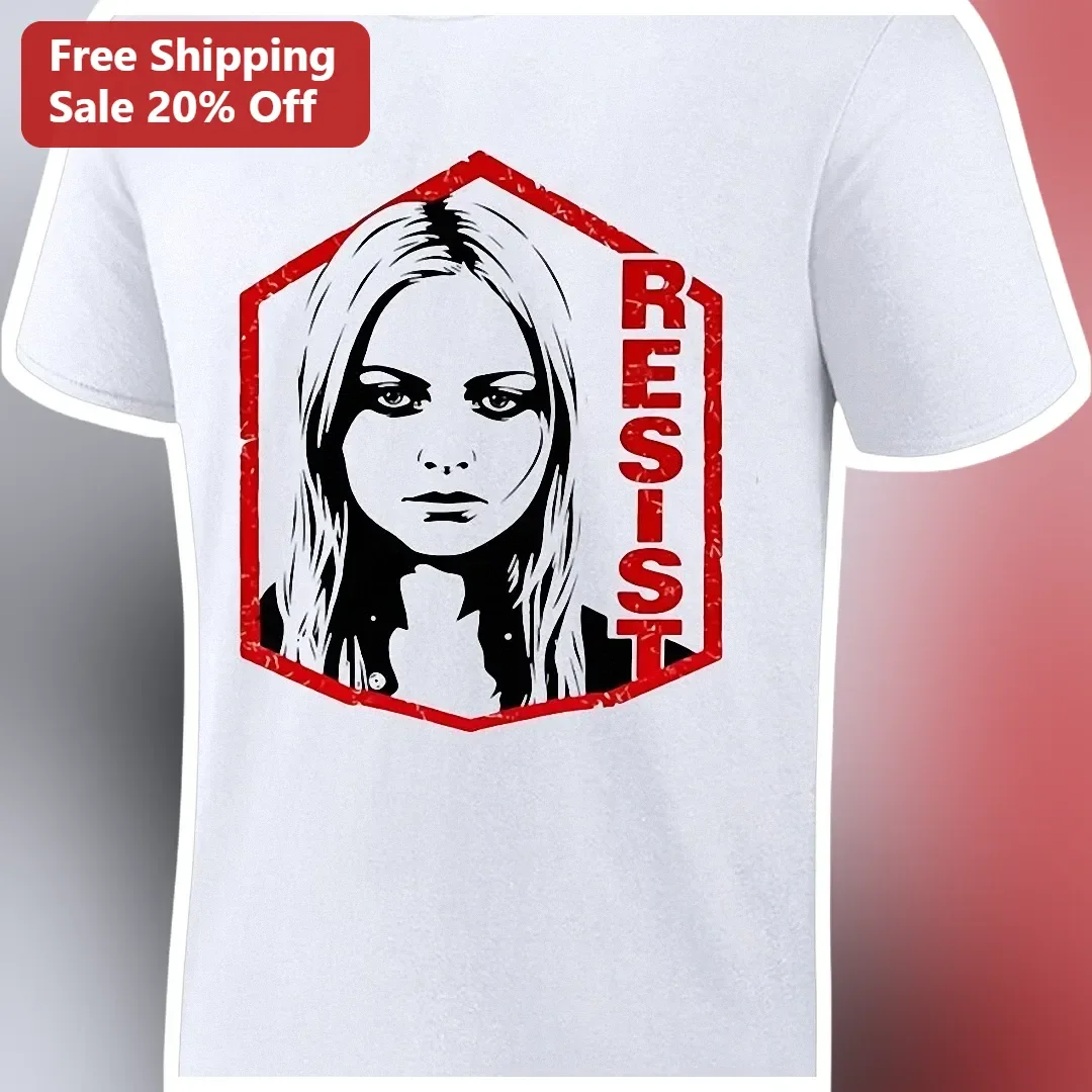 RESIST Avril Lavigne Pop Punk Protest Graphic Tee for Women Men