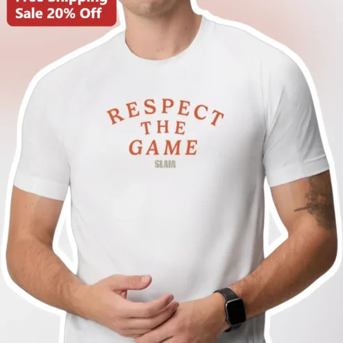 Respect The Game Slam Basketball Graphic Tee For Men Women Sports Fans