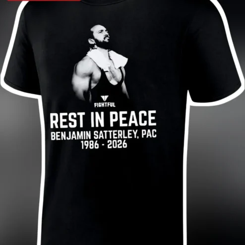 Rest In Peace Benjamin Satterley Memorial Graphic Tee for Wrestling Fans