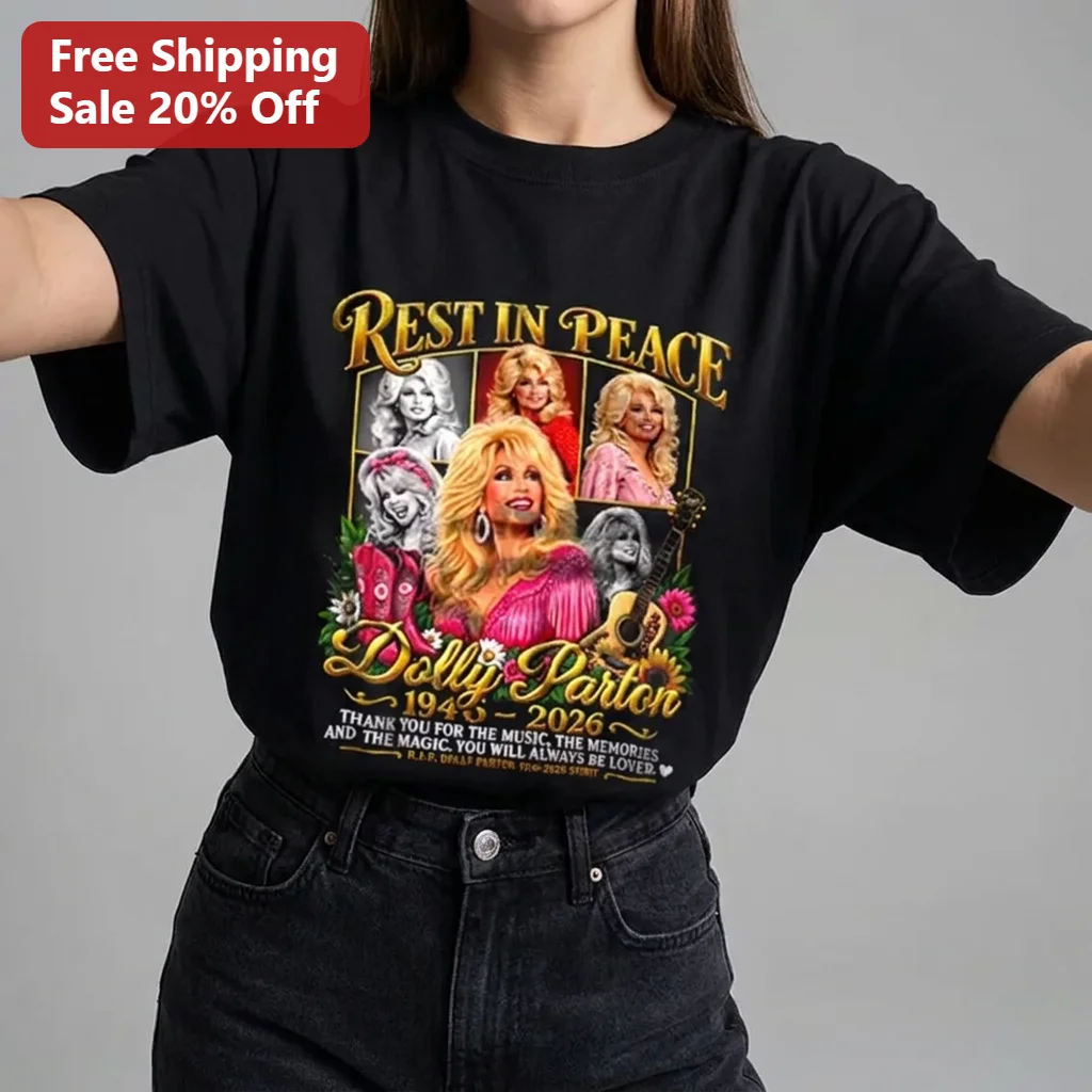 Rest in Peace Dolly Parton 1946 2026 Memorial Tribute Tee Thank You for the Music Memories and Magic Country Music Legend Fan Gift