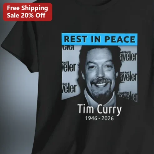 Rest In Peace Tim Curry Memorial Tee 1946-2026, RIP Tim Curry Tribute Shirt Gift for Movie Fans