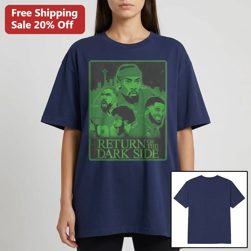 Return of the Dark Side Seattle Seahawks Graphic Tee, Legion of Boom Football Fan Gift for 12s Supporters