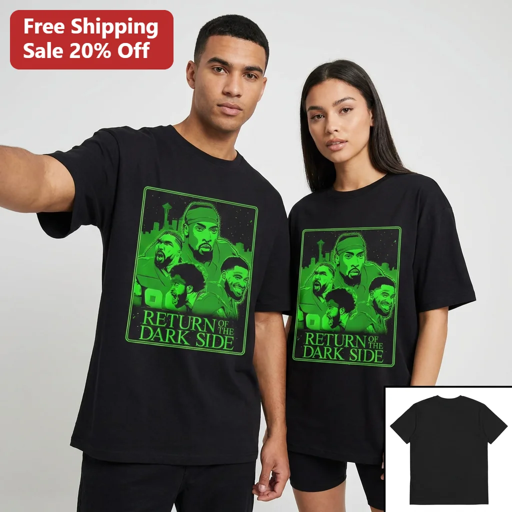 Return of the Dark Side Tee Marshawn Lynch Richard Sherman Seattle Seahawks Star Wars Parody Football Fan Gift