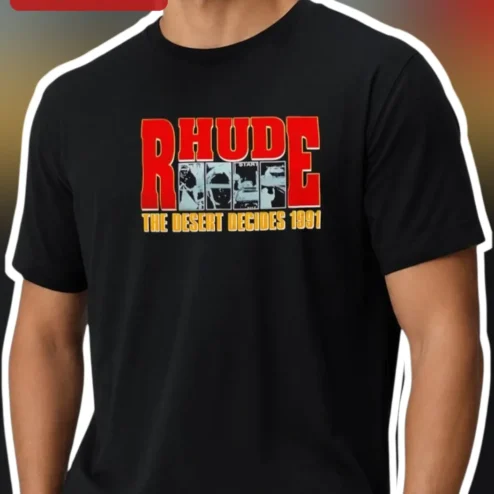 RHUDE The Desert Decides 1991 Vintage Military Graphic Tee