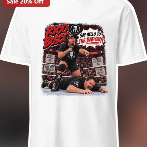Rico Bosco Say Hello To The Bad Guy Graphic Tee