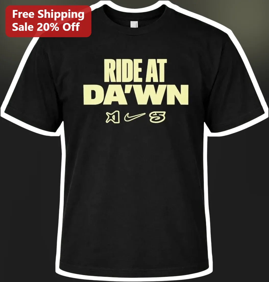 Ride At Da'wn Graphic Tee For Cyclists And Runners