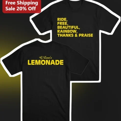 Ride Free Beautiful Rainbow Lemonade Graphic Tee