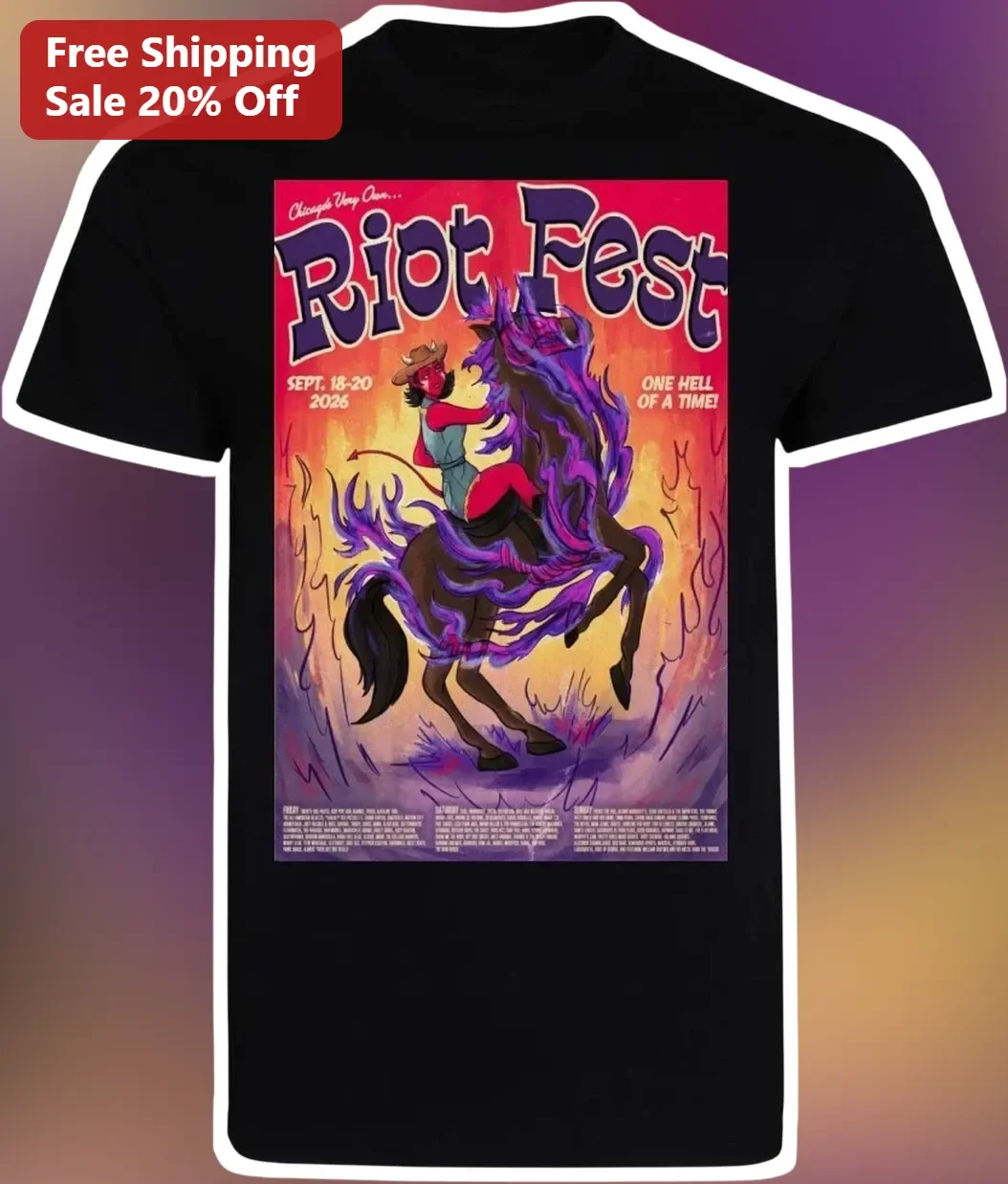 Riot Fest Chicago's Very Own One Hell of a Time Graphic Tee