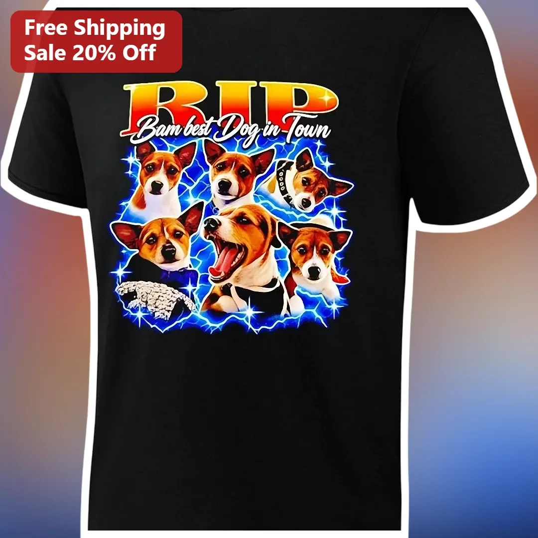RIP Best Dog In Town Memorial Tee Jack Russell Terrier Pet Loss Tribute Shirt