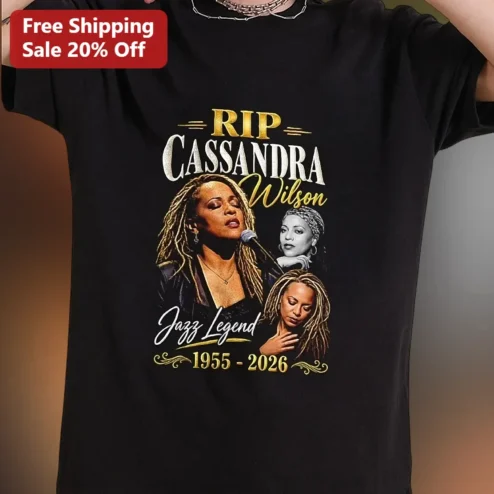 RIP Cassandra Wilson Jazz Legend 1955-2026 Memorial Tribute Graphic Tee