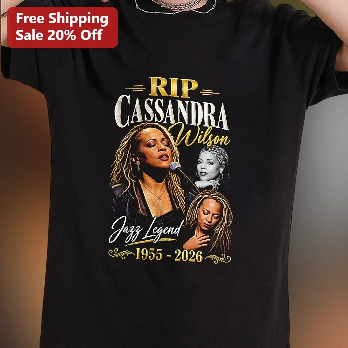 RIP Cassandra Wilson Jazz Legend 1955-2026 Memorial Tribute Graphic Tee