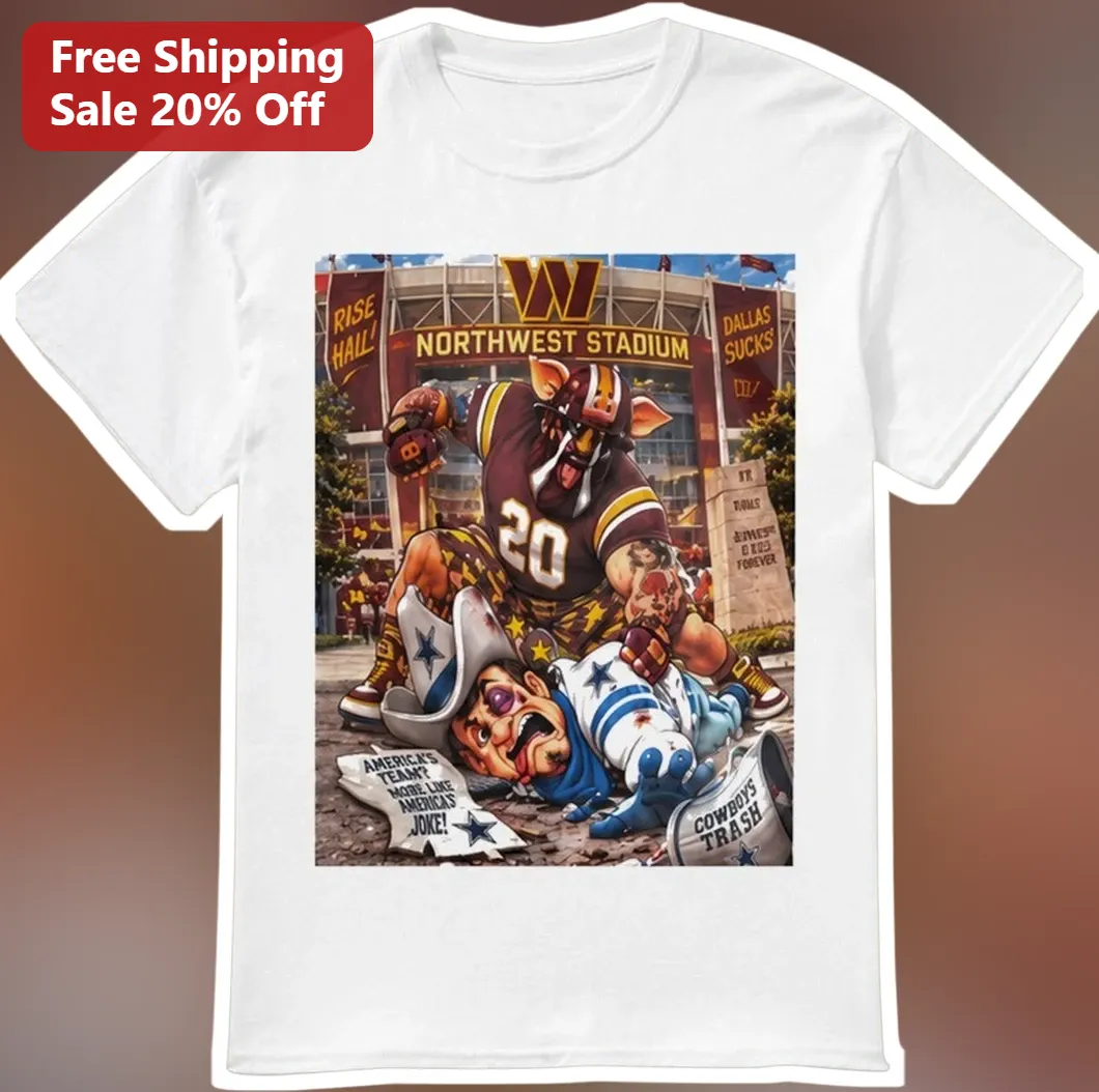 Rise Hall Dallas Sucks Northwest Stadium Jerry Jones Graphic Tee