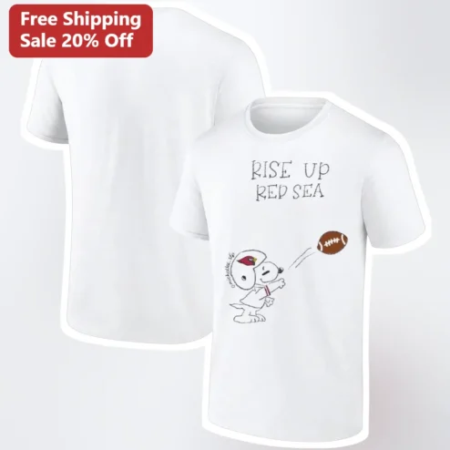 Rise Up Red Sea Snoopy Arizona Cardinals Tee NFL Football Fan Gift