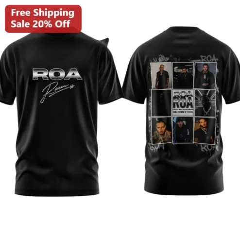 ROA Rasin Tee Urban Streetwear Graphic T-Shirt for Men Women