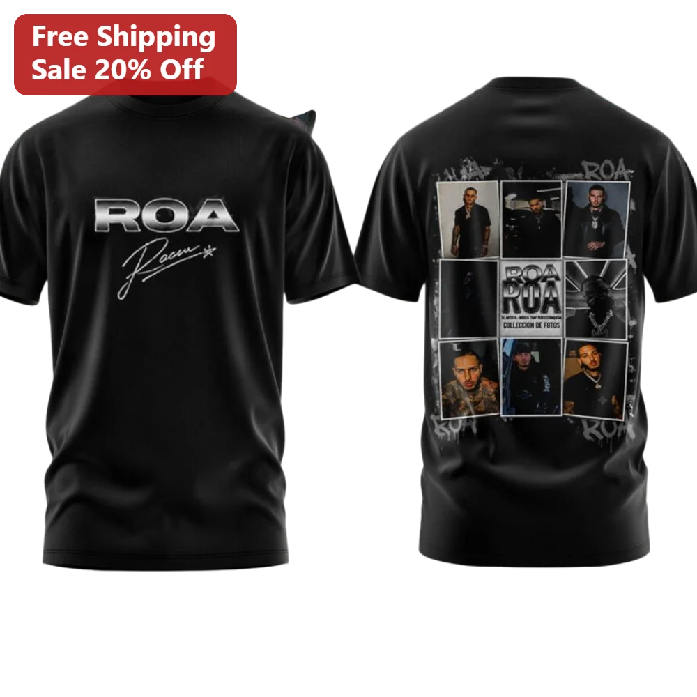 ROA Rasin Tee Urban Streetwear Graphic T-Shirt for Men Women