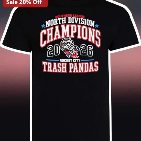 Rocket City Trash Pandas Southern League North Division Champions Tee