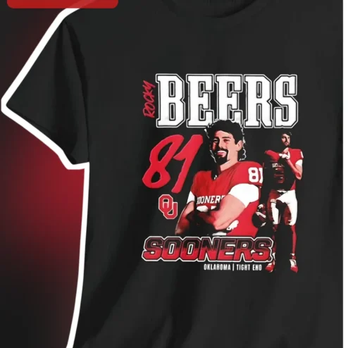 Rocky Beers Oklahoma Sooners Football Player Graphic Tee
