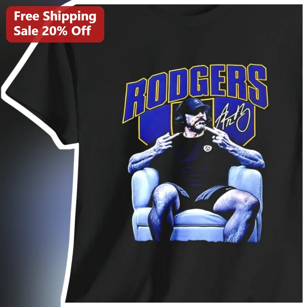RODGERS Aaron Rodgers Tee Funny NFL Fan Gift Black Graphic Shirt
