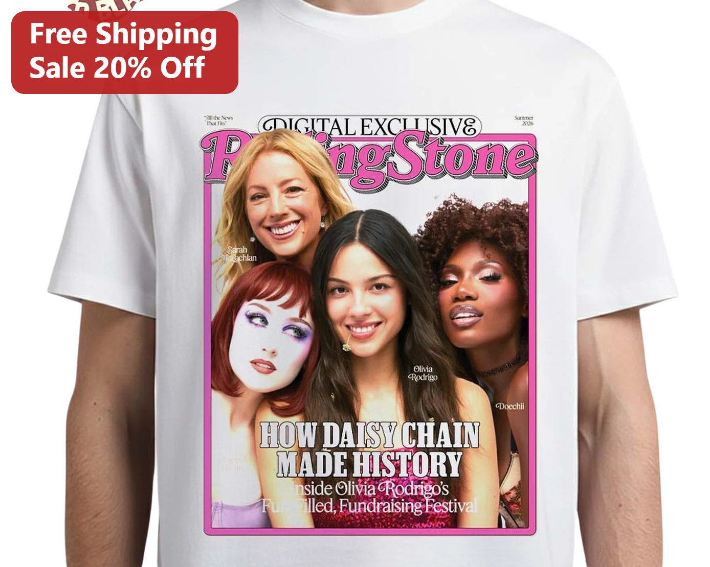 Rolling Stone How Daisy Chain Made History Olivia Rodrigo Graphic Tee