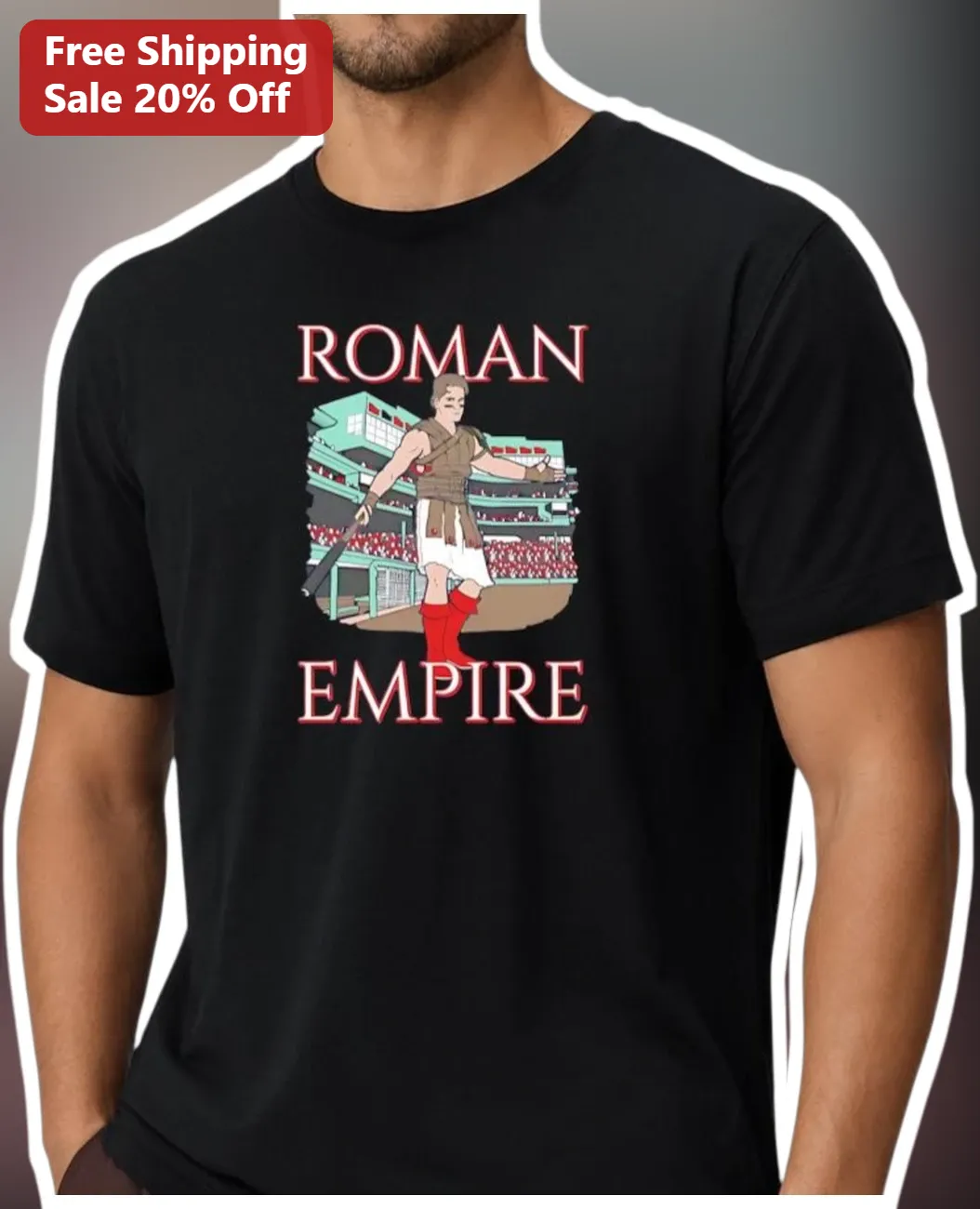 Roman Empire Baseball Centurion Tee Funny History Buff Gift for Men