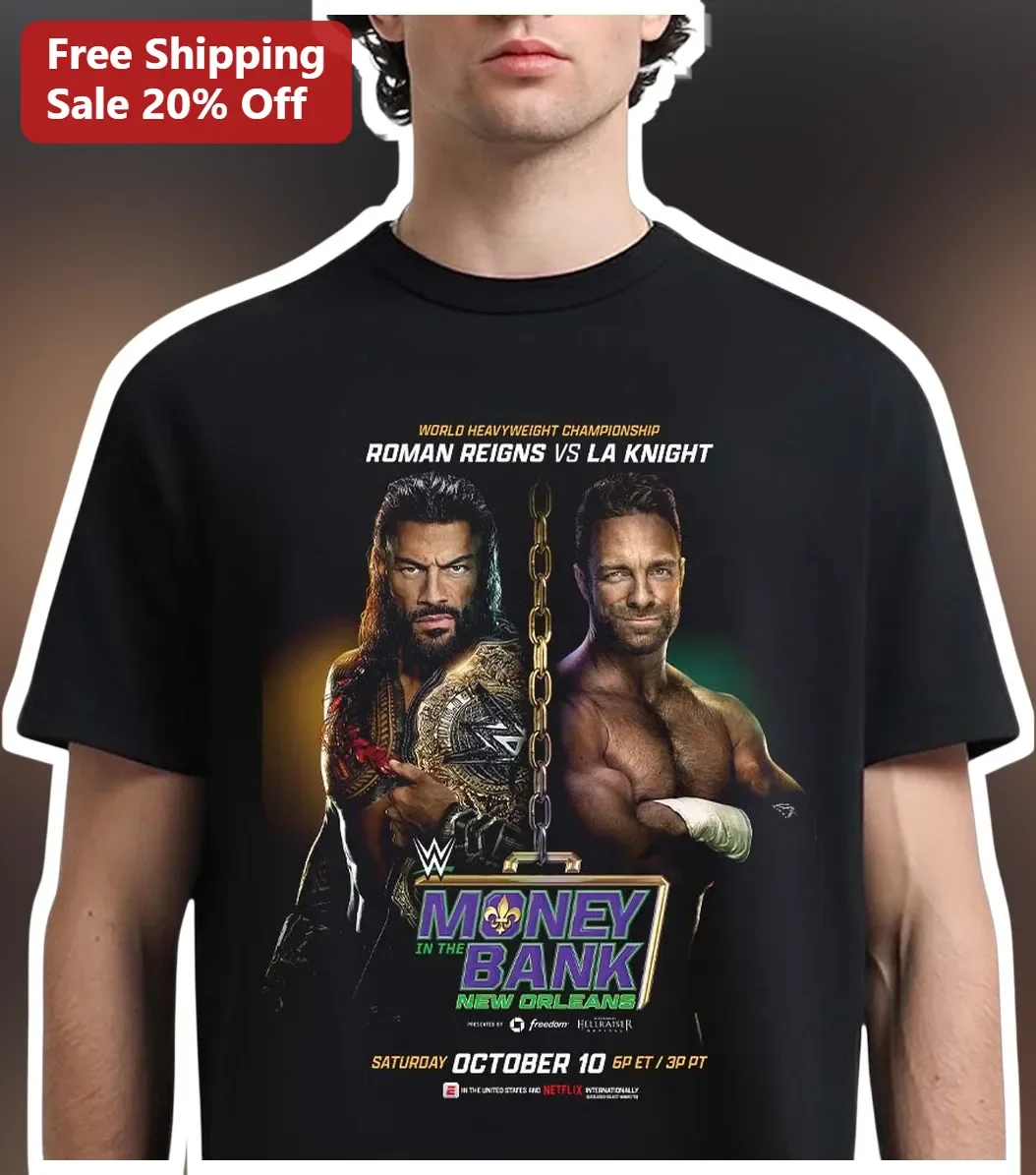 Roman Reigns vs La Knight World Heavyweight Championship Money in the Bank New Orleans Tee