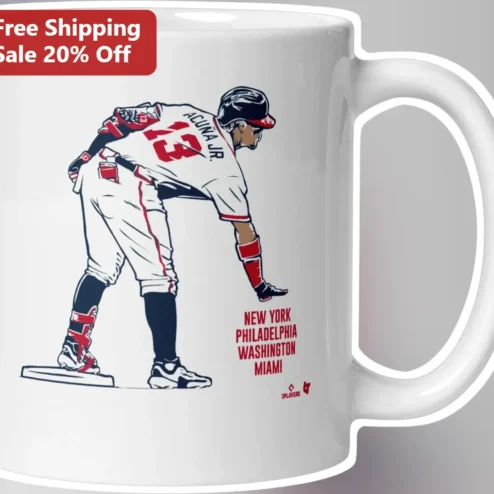 Ronald Acuña Jr. 13 Atlanta Braves Caricature Mug