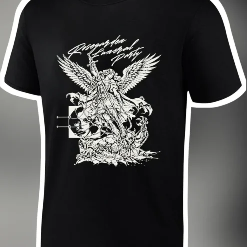 Rosegarden Funeral Party Tee Post Punk Gothic Angel Graphic Shirt