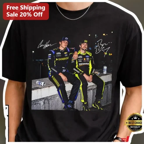 Ross Chastain and Ryan Blaney NASCAR Wall Ride Graphic Tee for Men Women