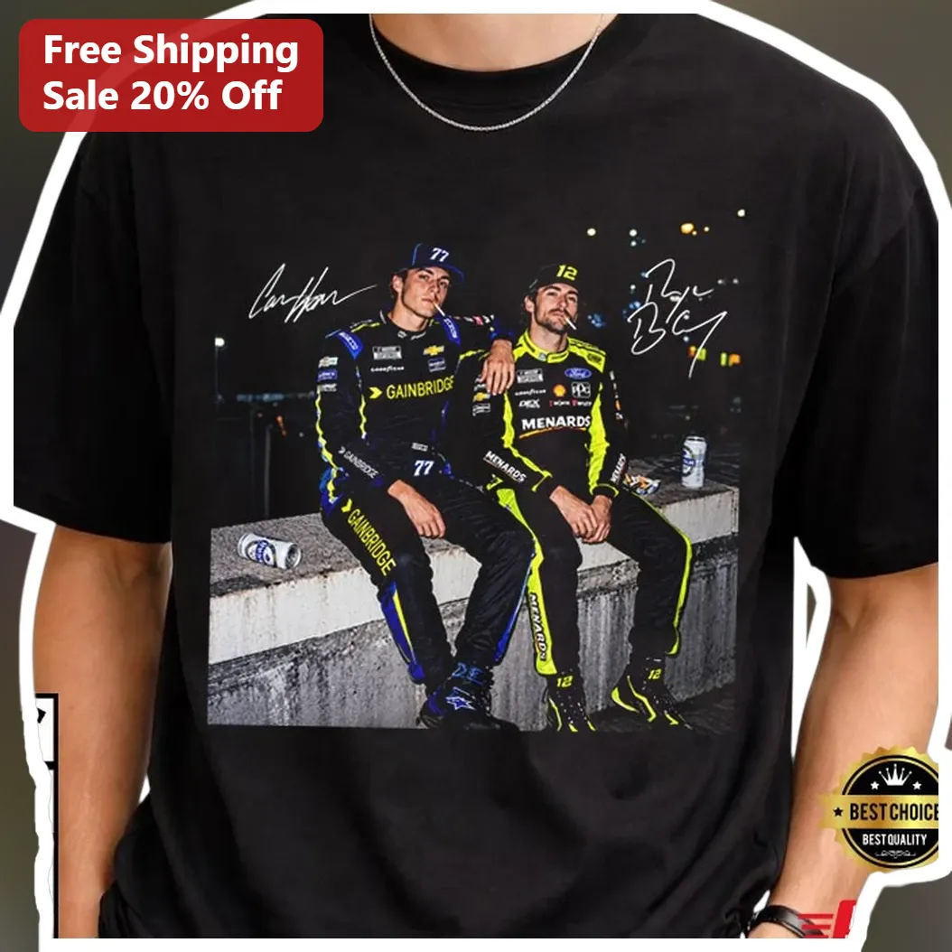 Ross Chastain and Ryan Blaney NASCAR Wall Ride Graphic Tee for Men Women