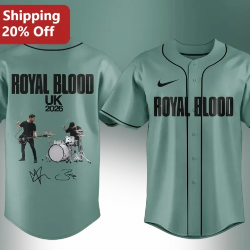 Royal Blood Baseball Jersey Vintage Rock Band Merch Fan Gift
