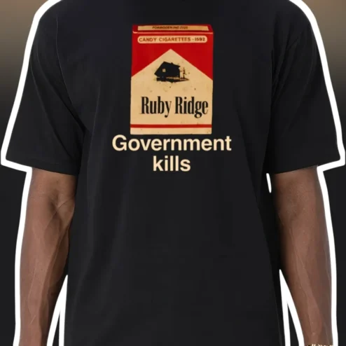 Ruby Ridge Government Kills Graphic Tee Vintage Protest Shirt