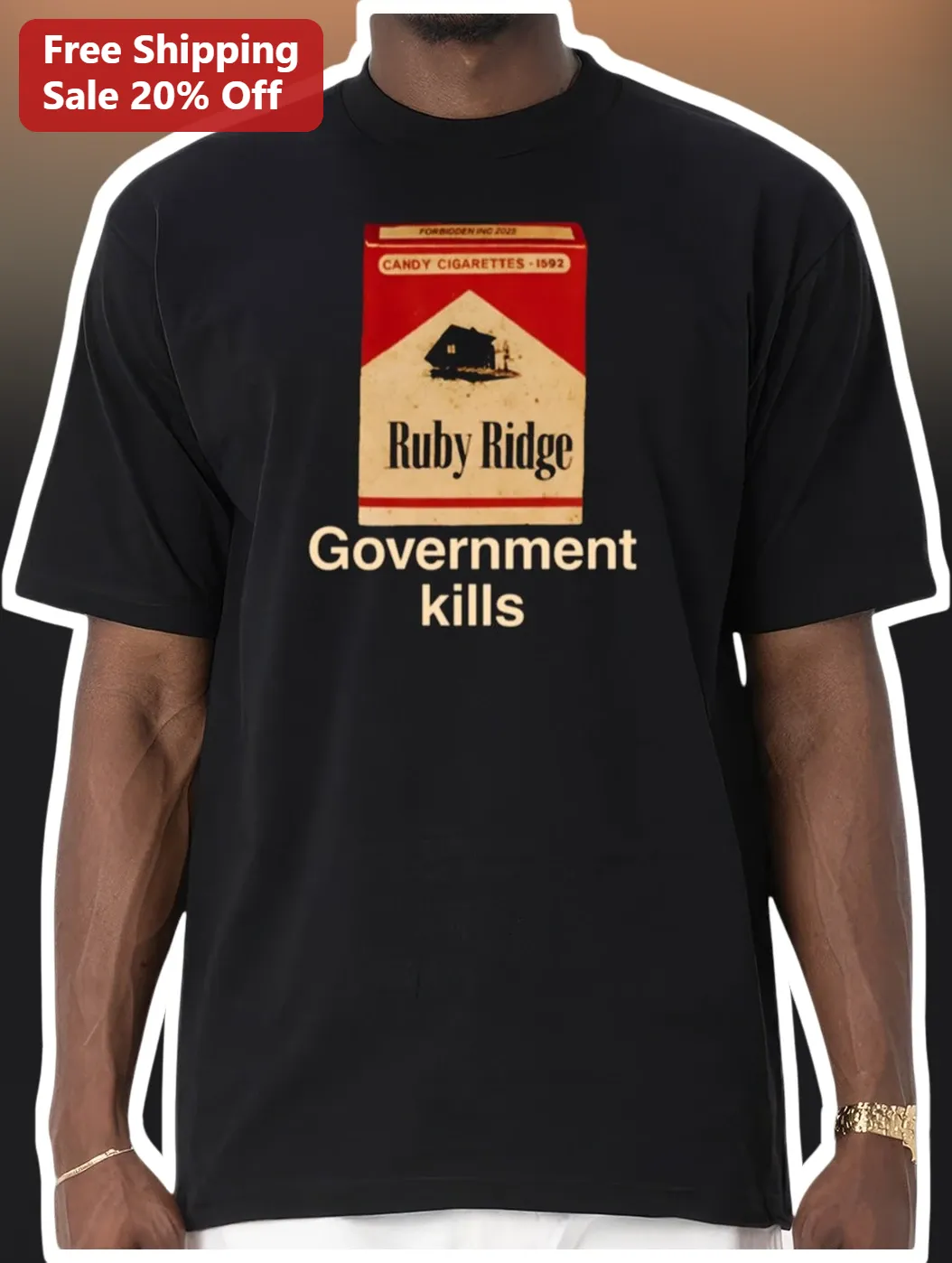 Ruby Ridge Government Kills Graphic Tee Vintage Protest Shirt
