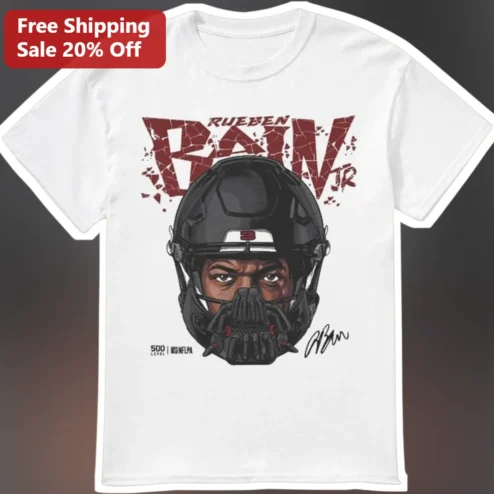 Rueben Bain Jr Game Face Villain Mask Football Tee