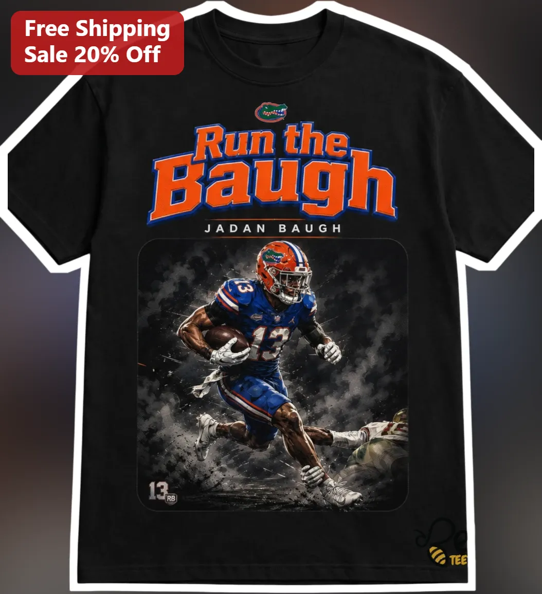 Run the Baugh Jadan Baugh Florida Gators Football Player Graphic Tee