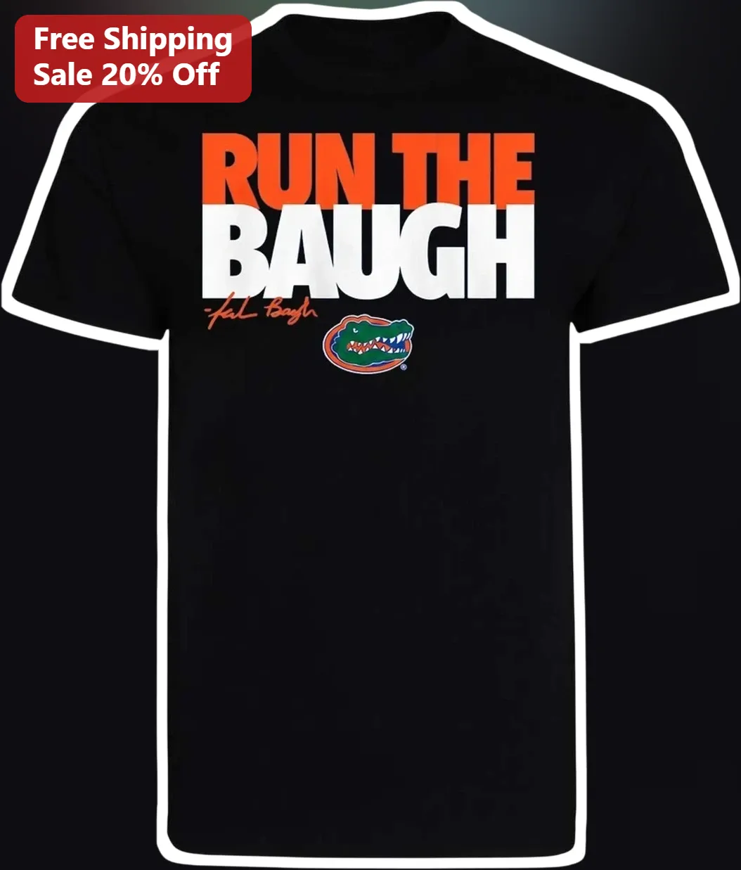 Run The Baugh Jaden Baugh Florida Gators Football Fan Tee