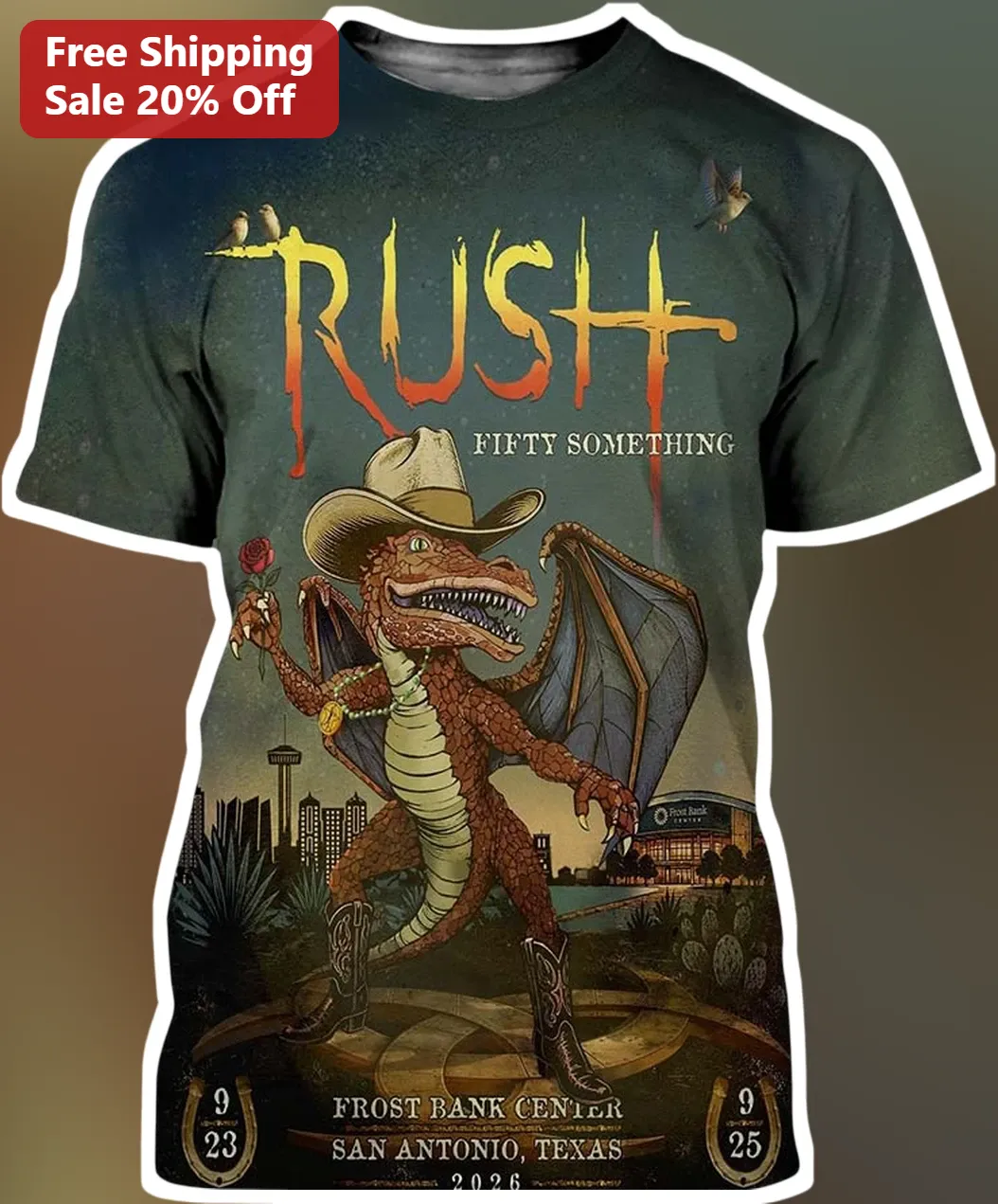 Rush Fifty Something Tee Vintage Rock Band Graphic Shirt for Men Women Concert Merch