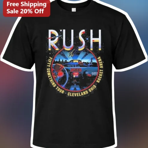 Rush Fifty Something Tour Cleveland Ohio Rocket Arena Tee