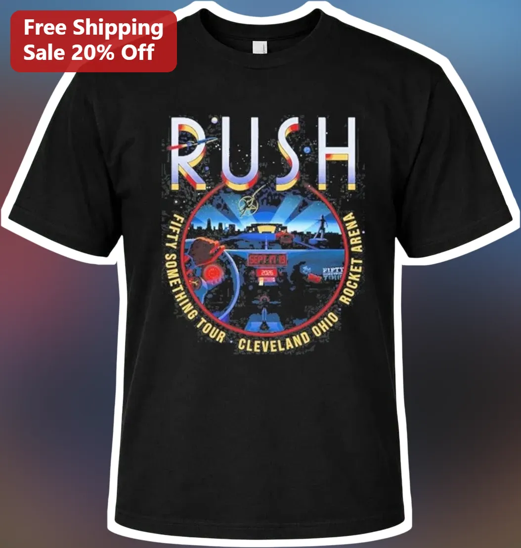Rush Fifty Something Tour Cleveland Ohio Rocket Arena Tee